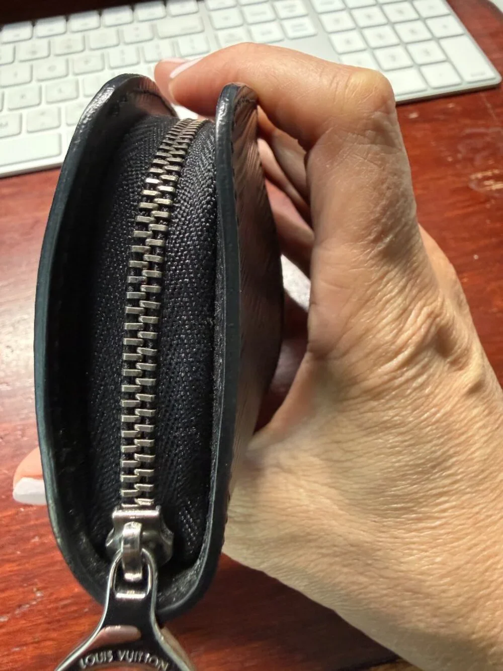 Authentic Louis Vuitton Black Coin Purse